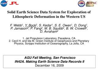 Solid Earth Science Data System for Exploration of Lithospheric Deformation in the Western US