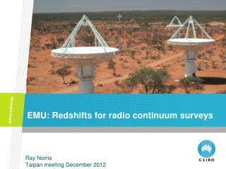 EMU: Redshifts for radio continuum surveys