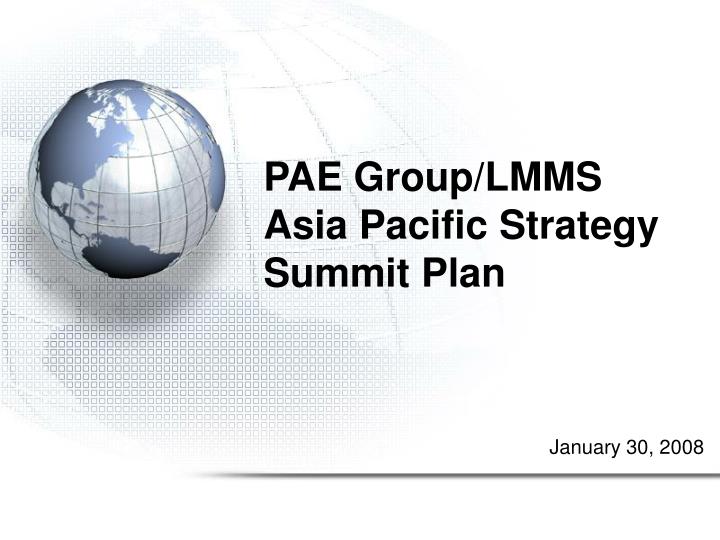 pae group lmms asia pacific strategy summit plan