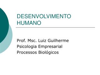 desenvolvimento humano