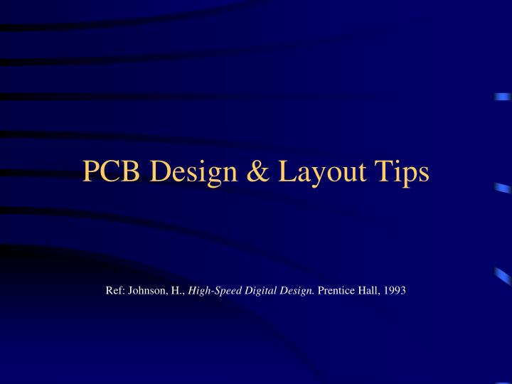 pcb design layout tips