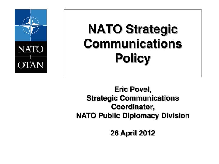 nato strategic communications policy