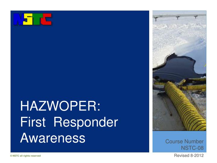 hazwoper first responder awareness