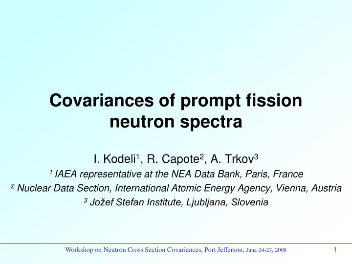 covariances of prompt fission neutron spectra