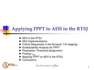 Applying FPPT to AEH in the RTSJ