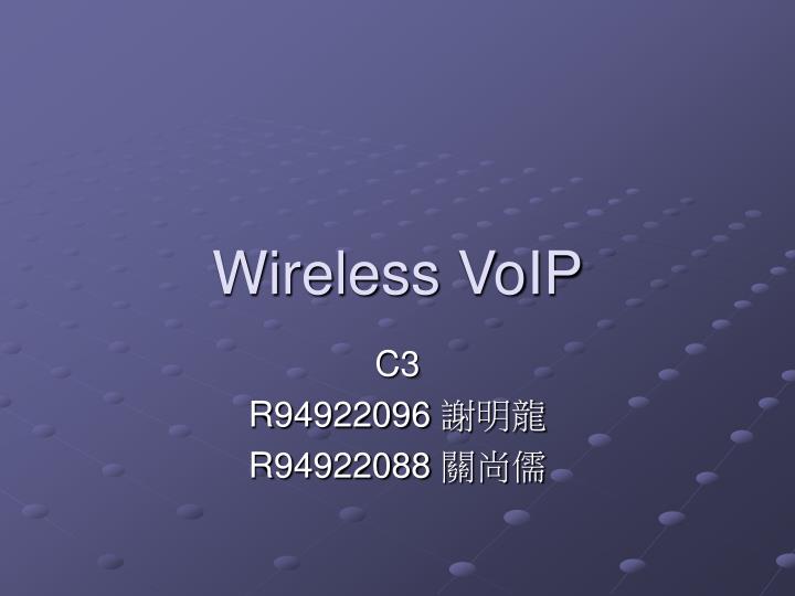 wireless voip