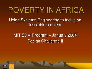 POVERTY IN AFRICA