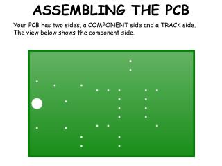 ASSEMBLING THE PCB