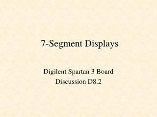 7-Segment Displays