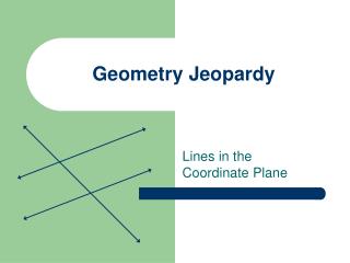 Geometry Jeopardy