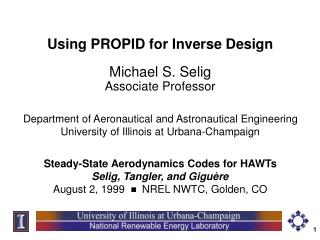 Using PROPID for Inverse Design
