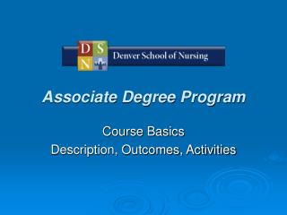 Associate Degree Program