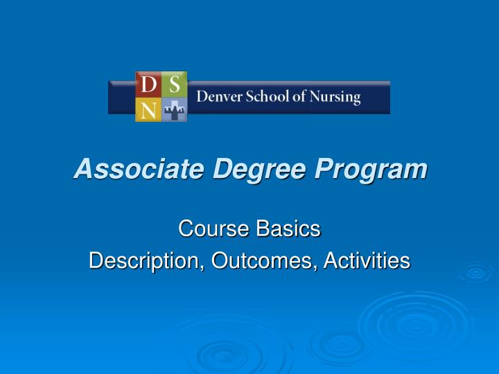 associate degree program