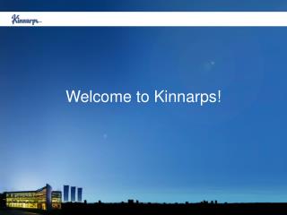 Welcome to Kinnarps!