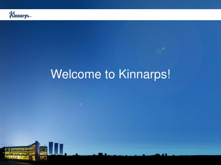 welcome to kinnarps