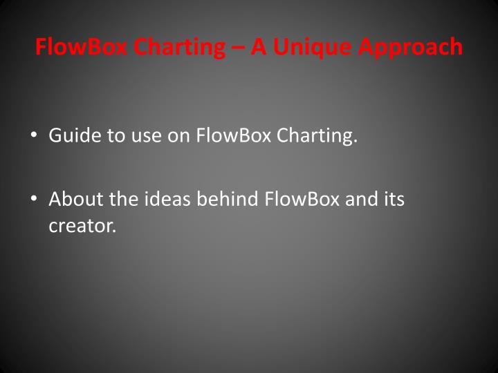 flowbox charting a unique approach