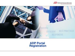 ADP Portal Registration