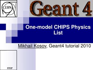 One-model CHIPS Physics List