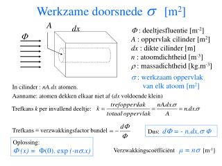 werkzame doorsnede m 2