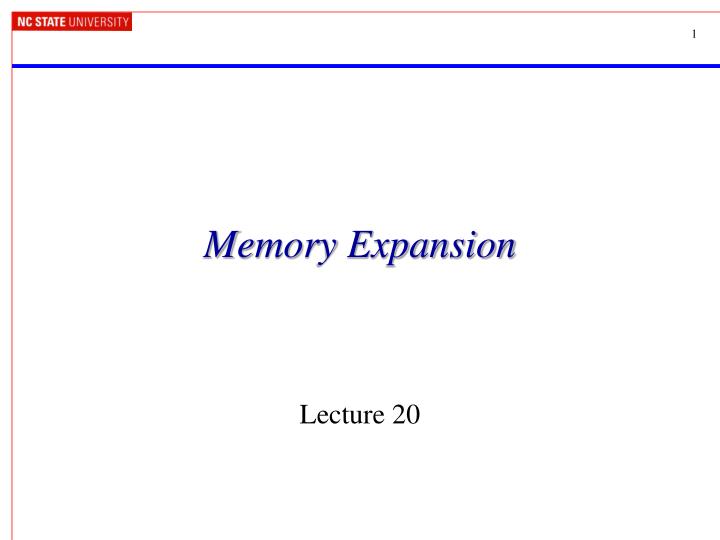 memory expansion