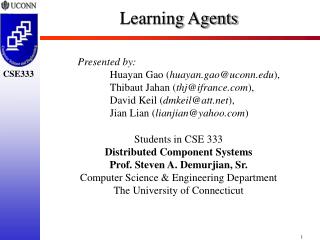Learning Agents