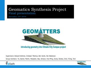 Geomatics Synthesis Project