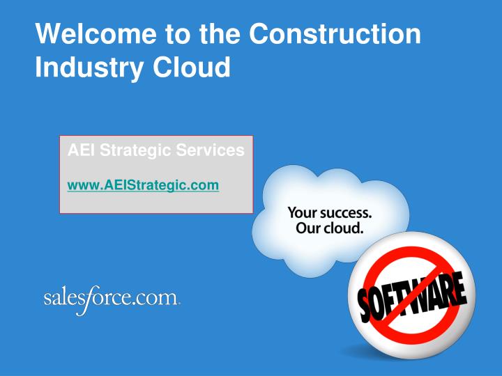 welcome to the construction industry cloud