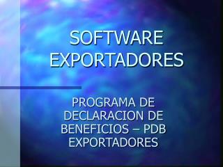 software exportadores