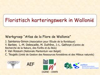 Floristisch karteringswerk in Wallonië