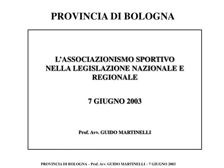 provincia di bologna