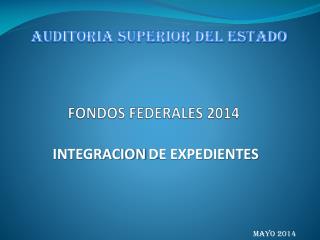 fondos federales 2014