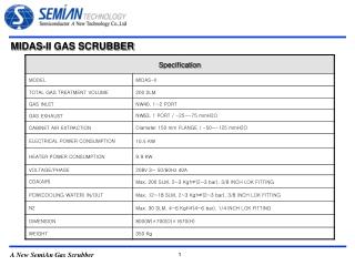 MIDAS-II GAS SCRUBBER