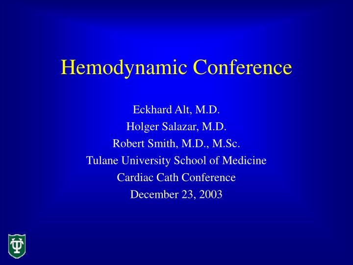 hemodynamic conference