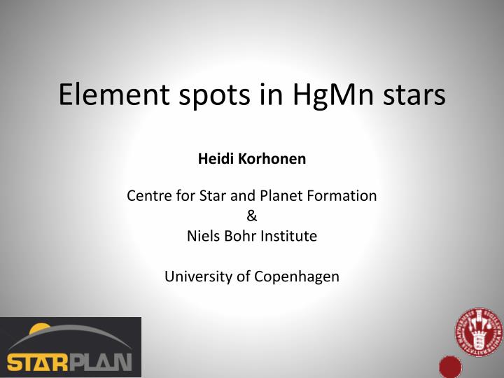 element spots in hgmn stars