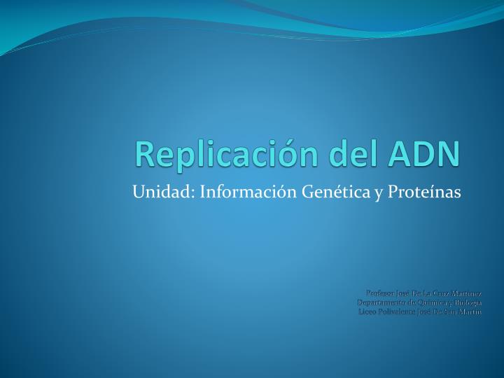 replicaci n del adn