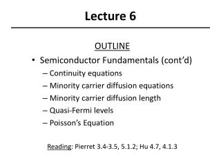 Lecture 6