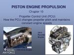 PISTON ENGINE PROPULSION - slide 1