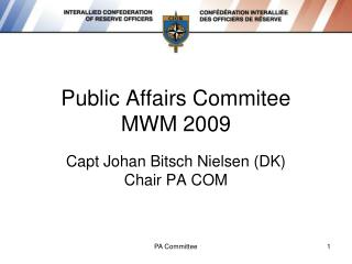 Public Affairs Commitee MWM 2009