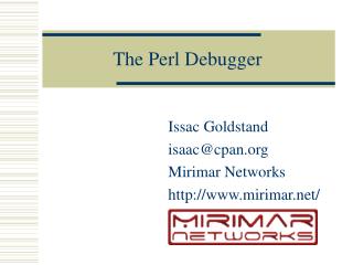 The Perl Debugger