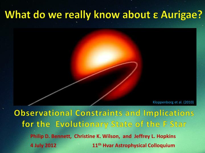what do we really know about aurigae