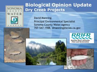 Biological Opinion Update Dry Creek Projects