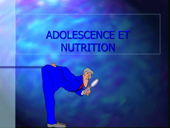 adolescence et nutrition
