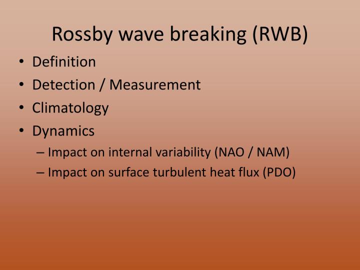 rossby wave breaking rwb