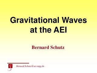 Gravitational Waves at the AEI