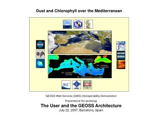 Dust and Chlorophyll over the Mediterranean