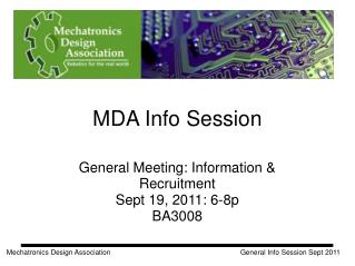 MDA Info Session