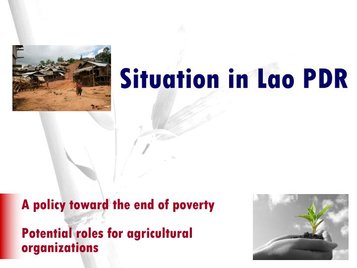 situation in lao pdr