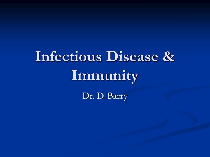 infectious disease immunity