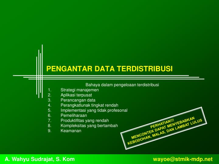 pengantar data terdistribusi