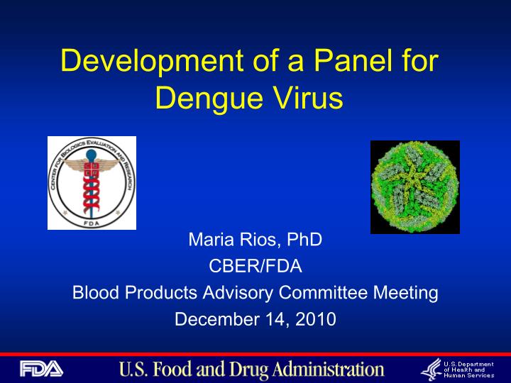 development of a panel for dengue virus